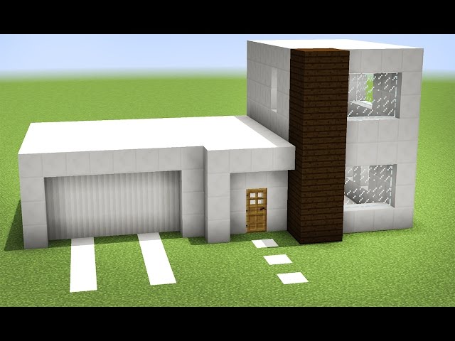 Minecraft: Como construir uma pequena casa moderna Tutorial (Casa