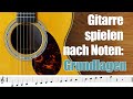 Gitarre Noten lesen lernen - Noten lernen Gitarre 1