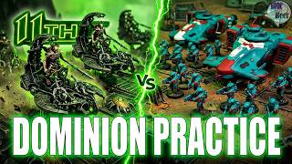11th Edition Necron Battle Report – Dominion War Tournament Practice Vs Tau (Breacher Swarm)