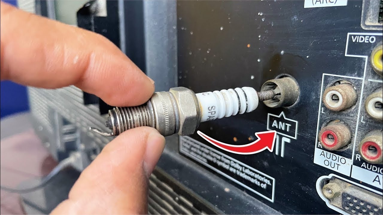 Insert a Spark Plug into the TV and be Amazed! Why Hasn't this Been Patented yet?