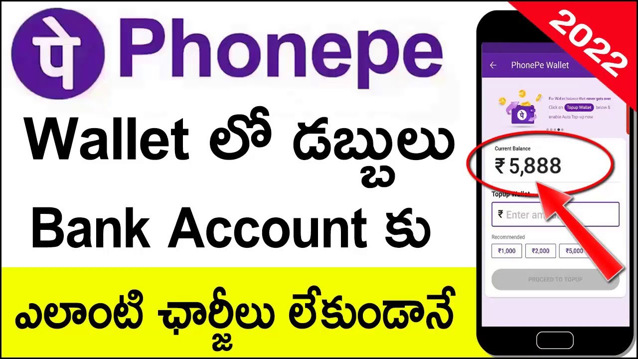 How to Transfer Phonepe Wallet Balance to Bank Account Without any