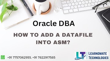 How to add a datafile into ASM ? | Learnomate Technologies