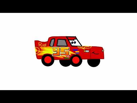 Lightning Mcqueen drives
