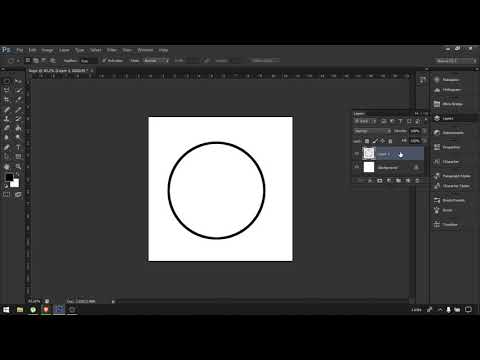 Cara membuat lingkaran Logo di photoshop