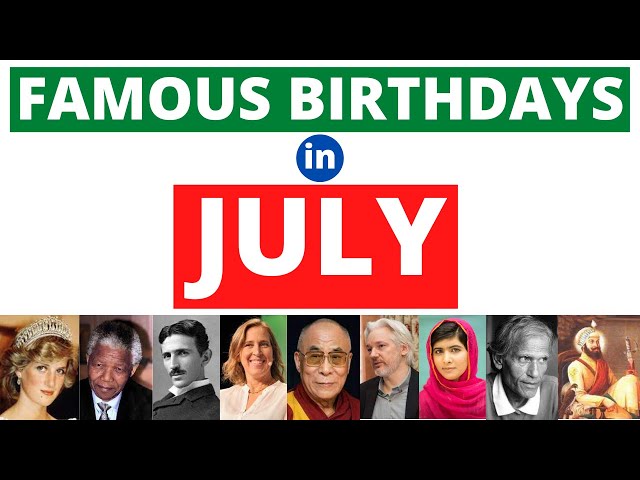 Top Ten Now And Then - July Birthdays 1/2