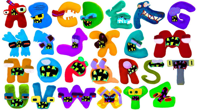 Alphabet Reverse Plush toy (All Letter..) BUT THEY ANGRY 