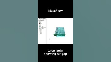 MassFlow v9 Cave Limits Showing Air Gap #massflow #geotechnicalengineering #itascasoftware