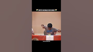 Pavan Ravindra Solved Rubik’s Cube in 5.58 sec World Record 2015 #rubikscube #viral #shorts