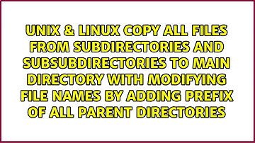 Copy all files from subdirectories and subsubdirectories to main directory with modifying file...