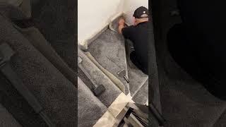 Installing Carpet for Winder Stairs#tips #carpet #howto #flooring #steps