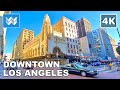 [4K] Downtown Los Angeles Broadway Street, California - Walking Tour & Travel 🎧 Binaural City Sound