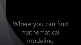 Mathematical modeling intro