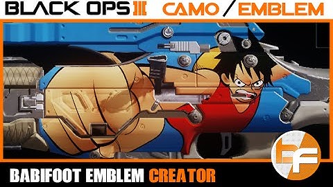 Black Ops 3 Paintshop Tutorial #031 - Luffy "GomuGomuNo Rifle" M8A7 #Babifoot