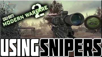 USING SNIPERS ON MODERN WARFARE 2!