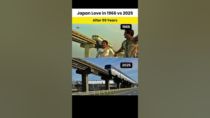 Japan’s Monorail Still the Same - 1966 vs 2025