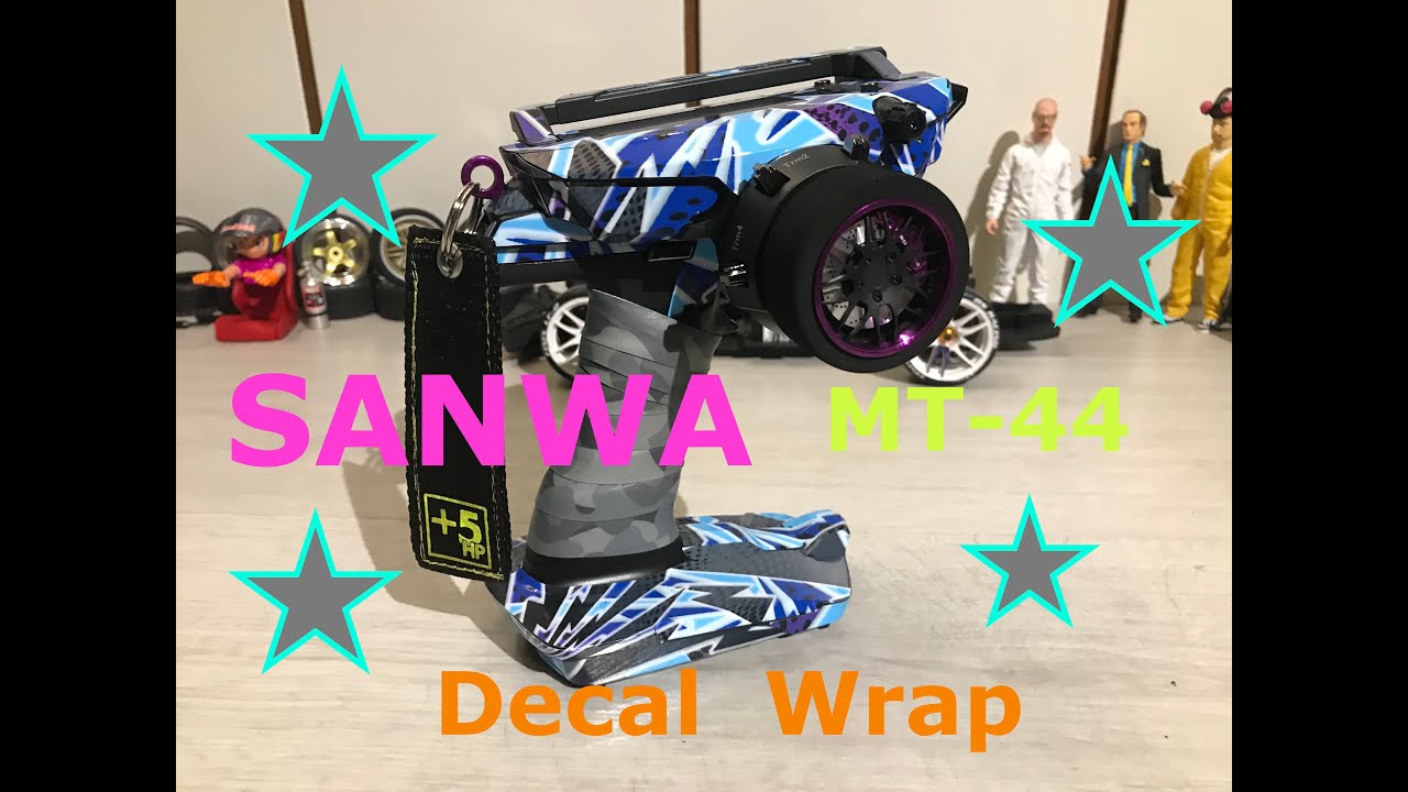 Sanwa MT44 -- Decal Sticker Wrap install .... - YouTube