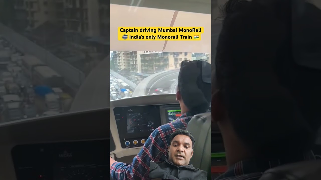 Captain driving Mumbai Mono Rail India's only Monorail Train