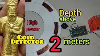 Metal and gold detector 2 meters deep _ high power