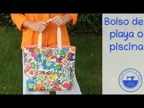 Bolso de playa estampado