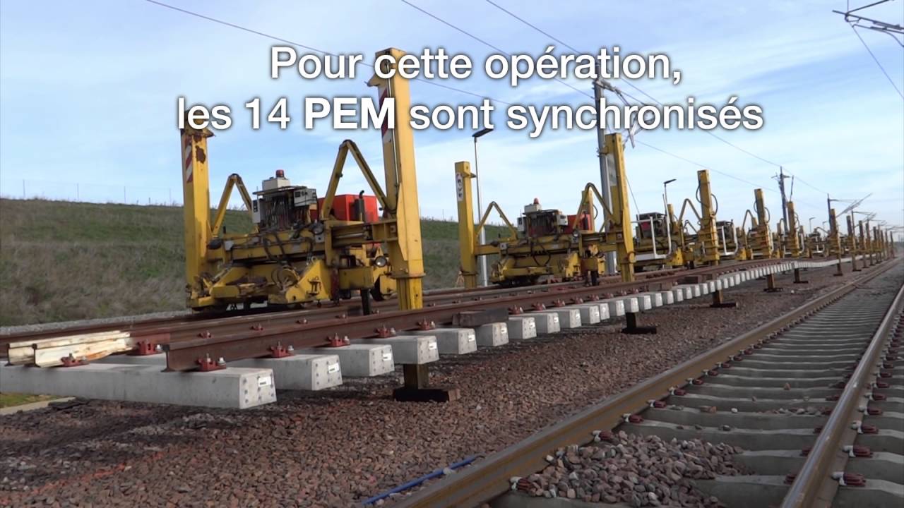 PEM-LEM - Pose d'un appareil de voie (français)