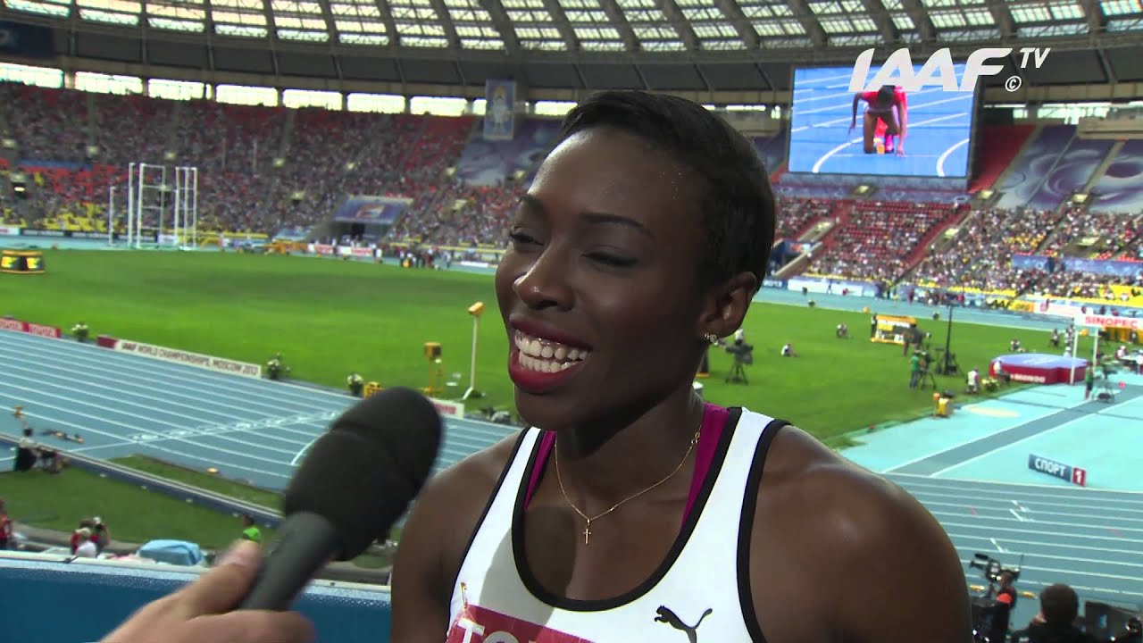 Moscow 2013 - Murielle AHOURE CIV - 200m Women - Semi-Final 1