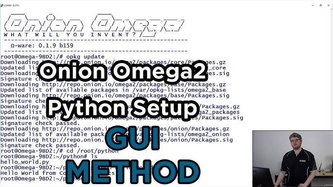 Connecting to the Omega's Command Line