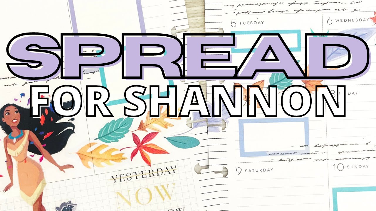 CUSTOM SPREAD FOR SHANNON | MINI PLAN WITH ME - YouTube