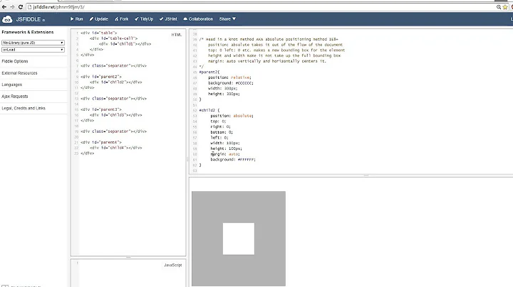 CSS: Vertically centering a child element part 2 (The Solutions)