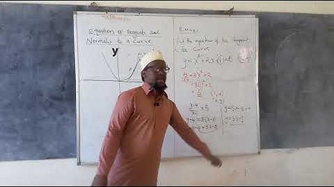 DIFFERENTIATION . Equation of the tangents and normals to a curve.