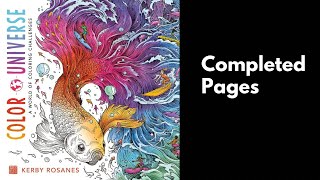 Kerby Rosanes: Color Universe. My Completed Coloring Book Pages