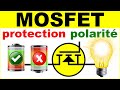 Protection inversion polarit lectronique batterie transistor mosfet  reverse polarity protection