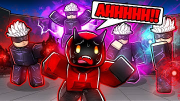 I Found A GOJO ONLY CLAN in ROBLOX The Strongest Battlegrounds...