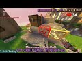 Lyrinity kills an extremely laggy person hive skywars mcpe