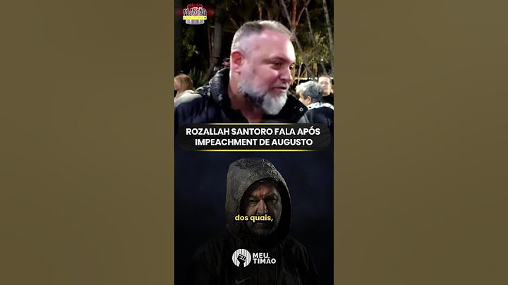 ROZALLAH SANTORO FALA SOBRE O IMPEACHMENT DE AUGUSTO MELO