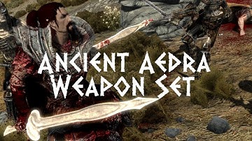Skyrim Mod Review - Ancient Aedra Weapon set