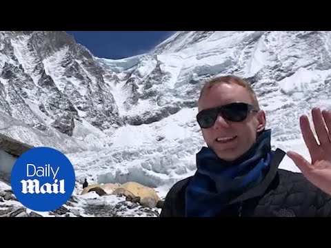 Footage shows British climber on Mount Everest who died on descent