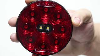 How To Wire Trailer Tail Light with Reverse (TecNiq T45 4' Round Grommet Mount LED Light)