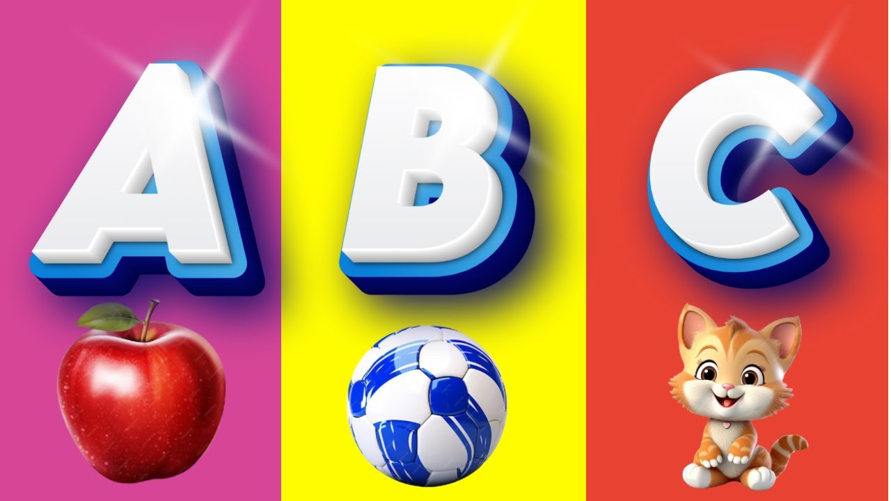 A For Apple B For Ball I Abcd Song I Abcd Rhymes I Abc Song Nursery ...