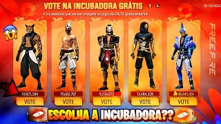 VOCÊ DECIDE!! ESCOLHA A INCUBADORA GRÁTIS? PEGUE O TROCA DE NICK, CUBO MÁGICO E MAIS - FREE FIRE