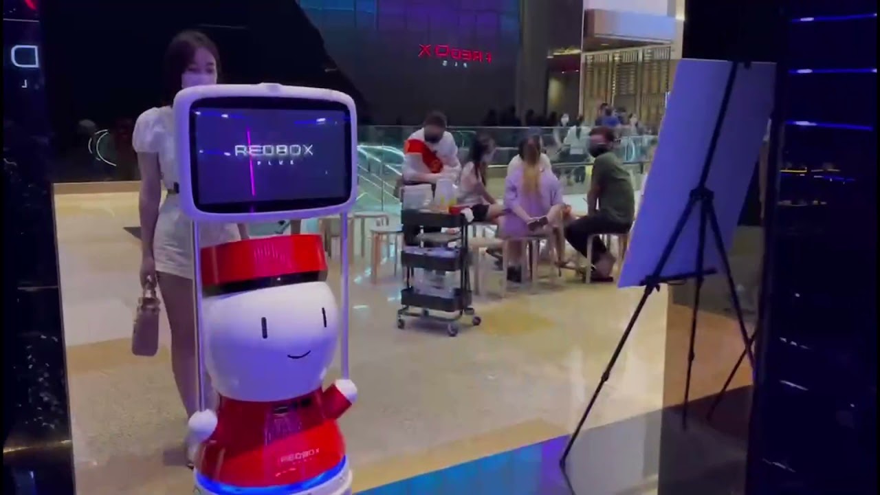 Red Box Plus Pavilion Kl Usher Robot Youtube