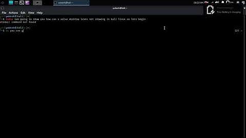 Desktop icons not showing in kali linux|(Solving problem fix 100%)