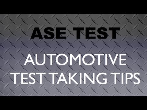 ASE Tips To Help You Pass ASE Style Test Questions - Study For ASE Collision Test