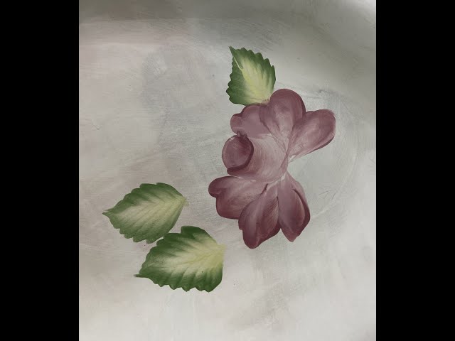 One Stroke Painting on Pottery / Ceramics 