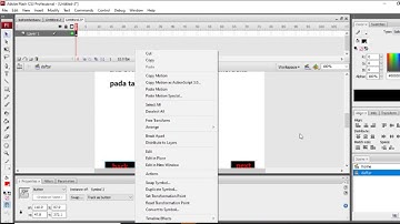 Cara Membuat Tombol Button dan Action di Adobe Flash CS3