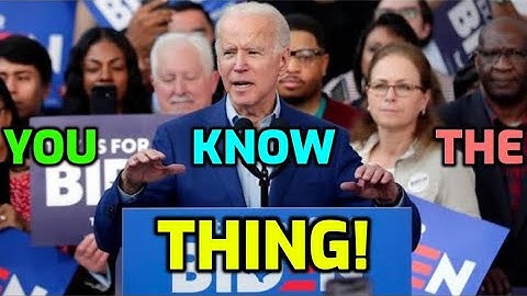 Joe Biden Declaration of Independence speech - You know the Thing! - 2 March 2020  Houston Texas