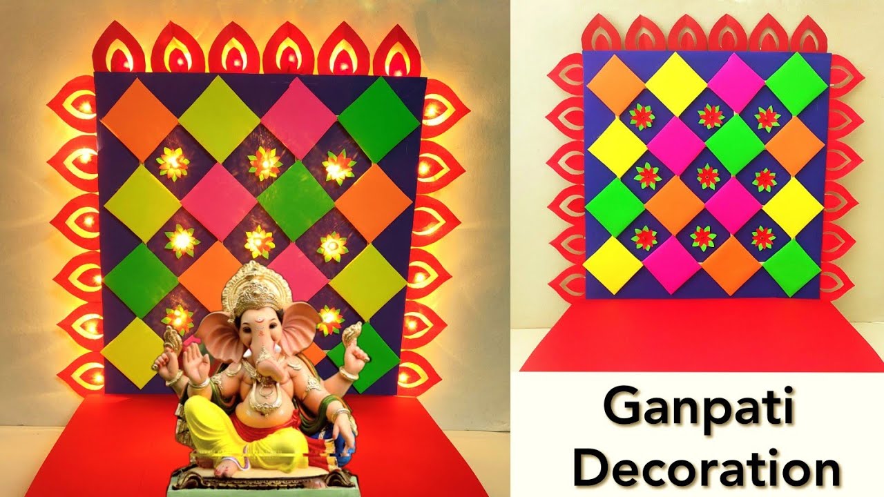 Ganpati Decoration Ideas For Home Eco Friendly Makhar ideas for
