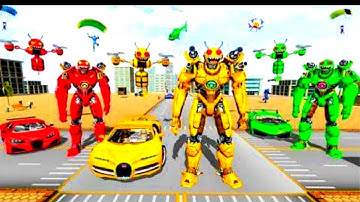 Bee Robot Car Transformation Game : Robot Car Games - Android/ios - Gameplay