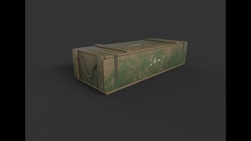 Creating Crate 3ds max Substance painter tutorial final part