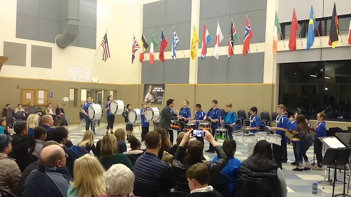 Kendall and the  OMS Varsity Drum Line