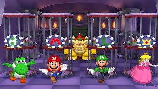 Mario Party Series Minigames - Yoshi vs Mario vs Luigi vs Peach (Master Difficulty)